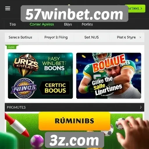 Oferta de bônus e promoções no 57winbet